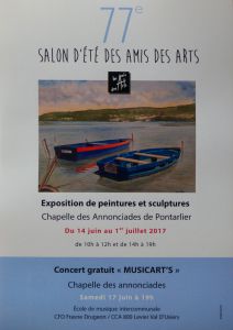 Salon d'été des Amis des Arts de Pontarlier du 14 juin au 1er juillet 2017 Salon d'été des Amis des Arts de Pontarlier du 14 juin au 1er juillet 2017